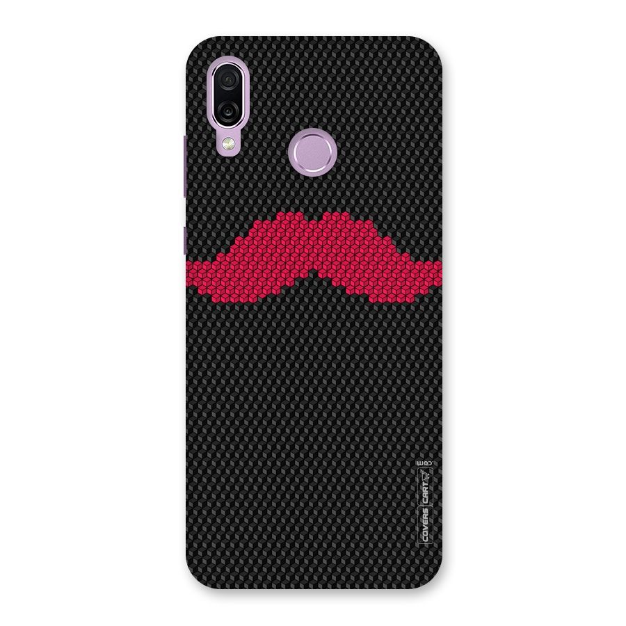 Pink Moustache Back Case for Honor Play