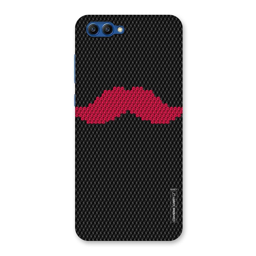 Pink Moustache Back Case for Honor View 10