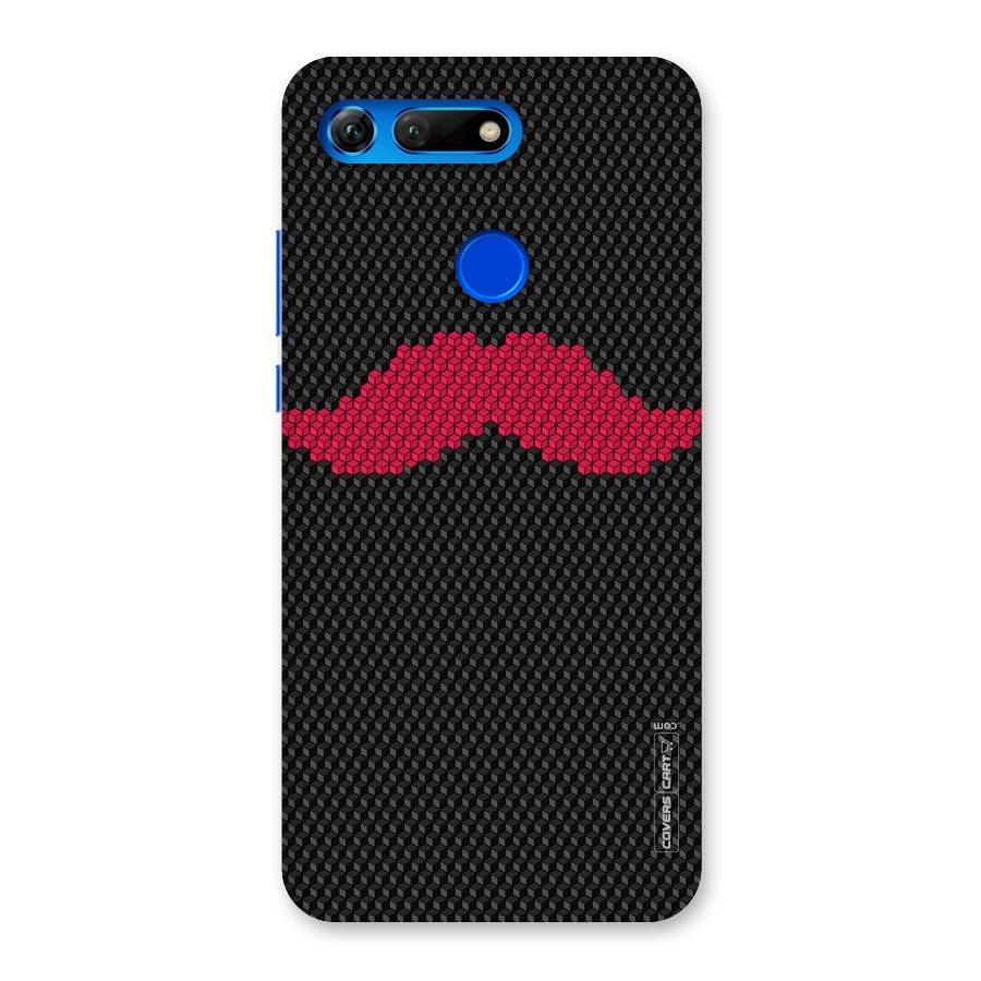 Pink Moustache Back Case for Honor View 20