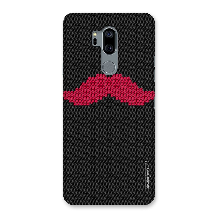 Pink Moustache Back Case for LG G7
