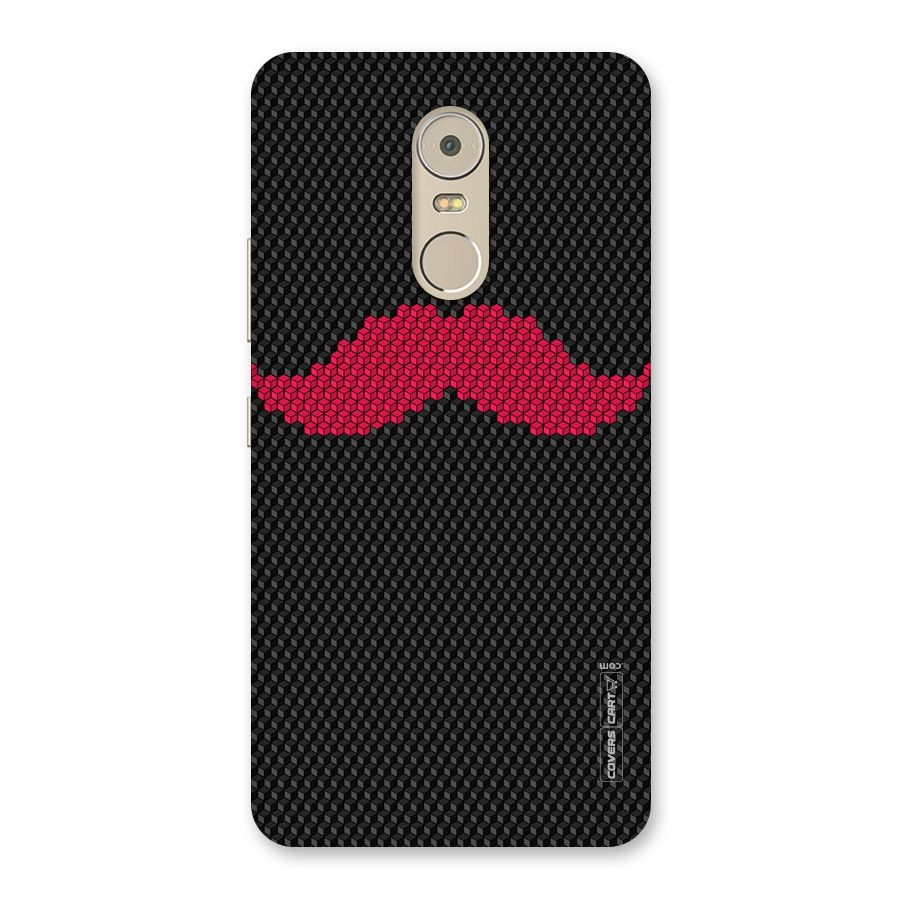 Pink Moustache Back Case for Lenovo K6 Note