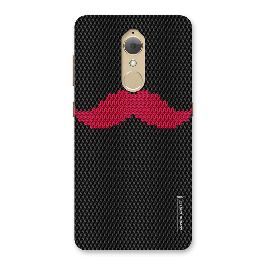 Pink Moustache Back Case for Lenovo K8