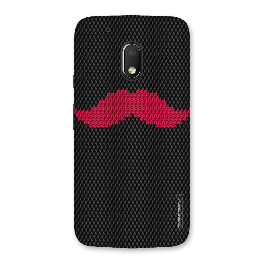 Pink Moustache Back Case for Moto G4 Play