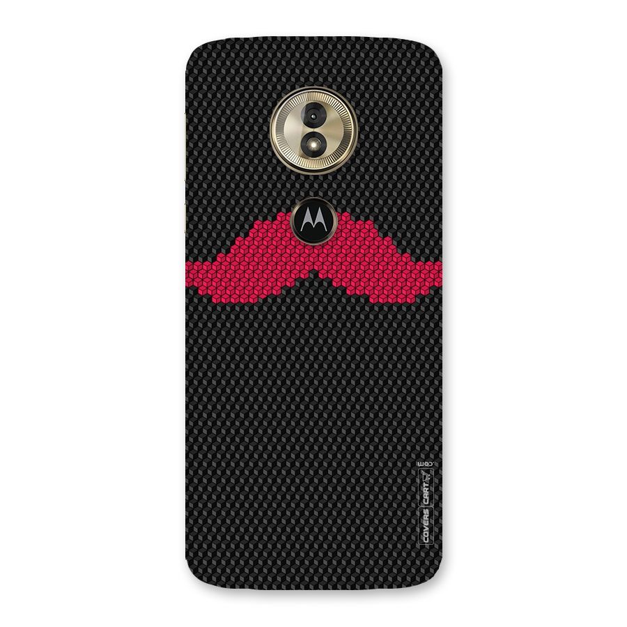 Pink Moustache Back Case for Moto G6 Play