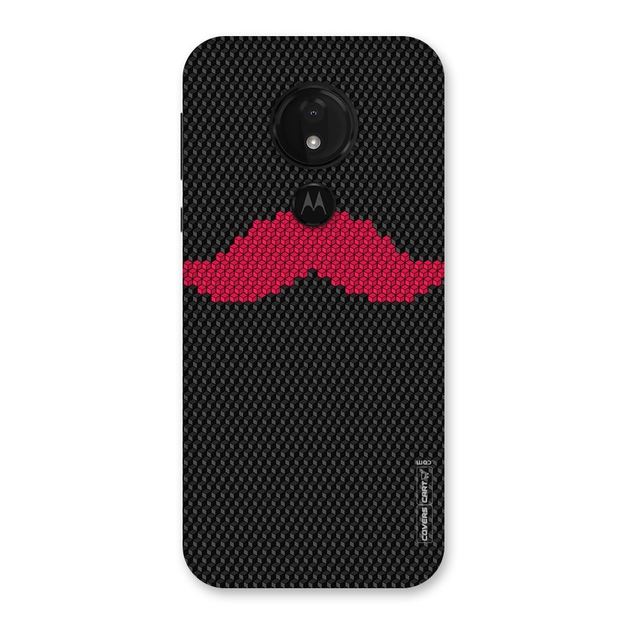 Pink Moustache Back Case for Moto G7 Power
