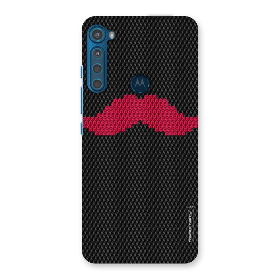 Pink Moustache Back Case for Motorola One Fusion Plus