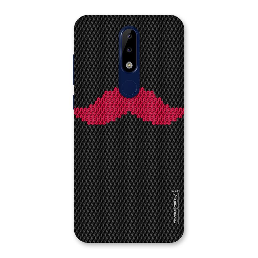 Pink Moustache Back Case for Nokia 5.1 Plus