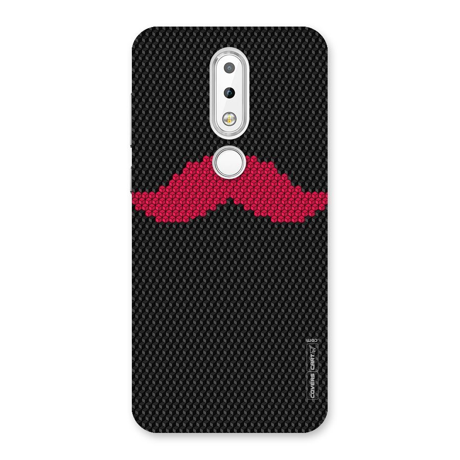 Pink Moustache Back Case for Nokia 6.1 Plus