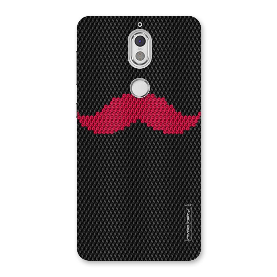 Pink Moustache Back Case for Nokia 7