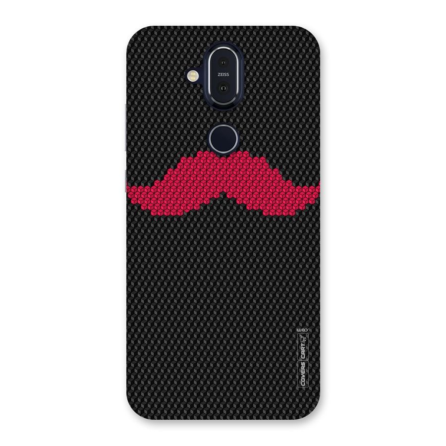 Pink Moustache Back Case for Nokia 8.1