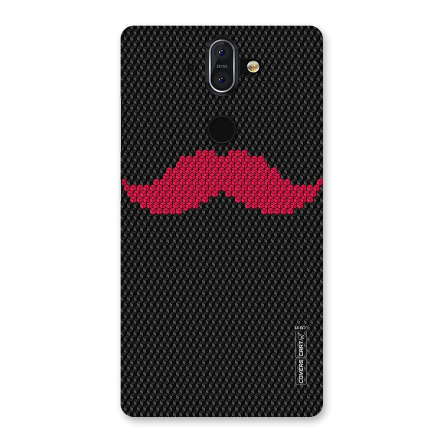 Pink Moustache Back Case for Nokia 8 Sirocco
