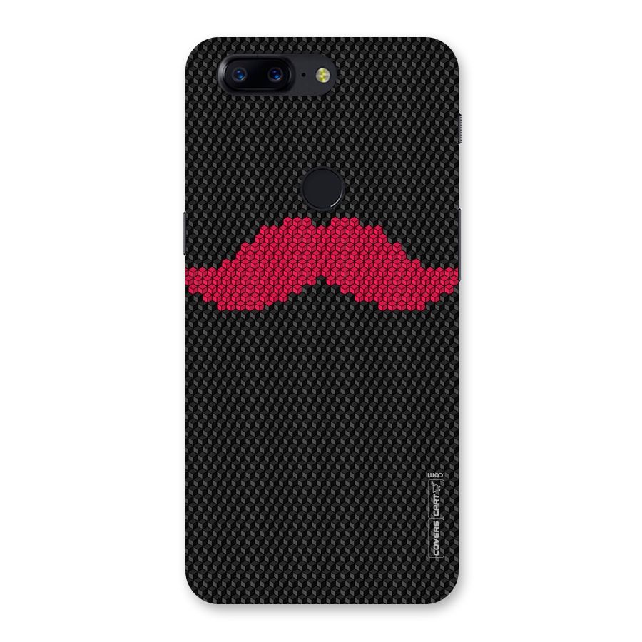 Pink Moustache Back Case for OnePlus 5T