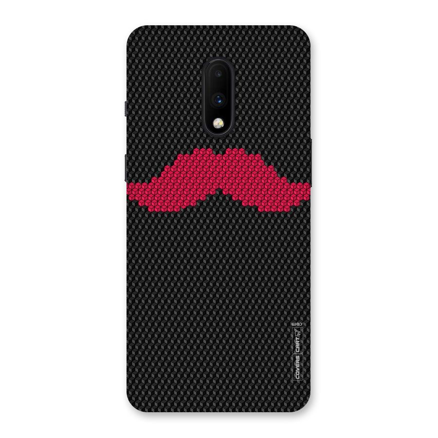 Pink Moustache Back Case for OnePlus 7