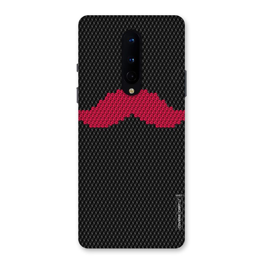 Pink Moustache Back Case for OnePlus 8
