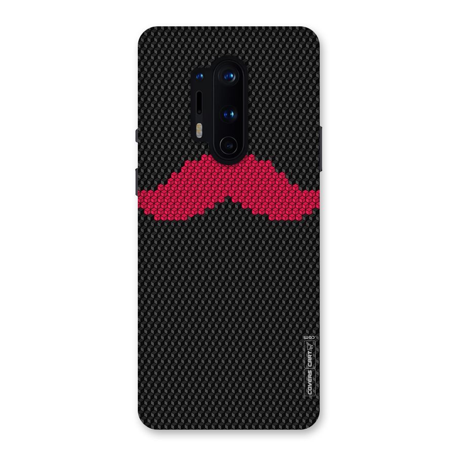 Pink Moustache Back Case for OnePlus 8 Pro