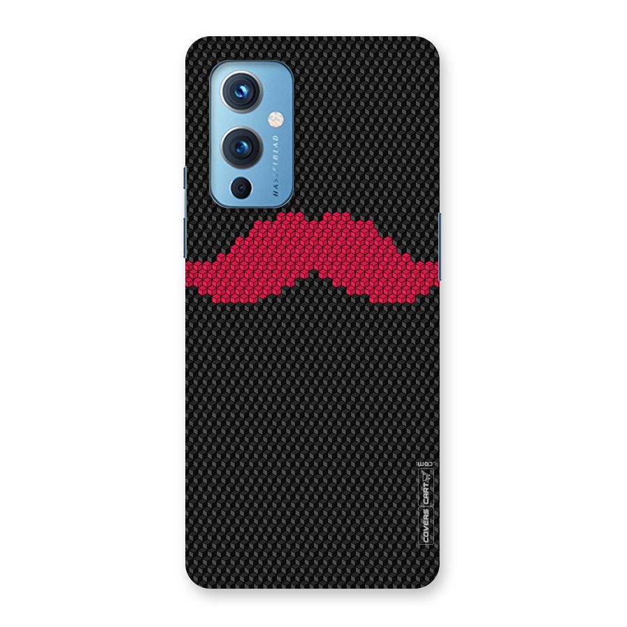 Pink Moustache Back Case for OnePlus 9