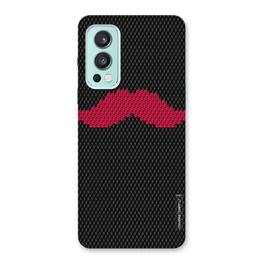Pink Moustache Back Case for OnePlus Nord 2 5G
