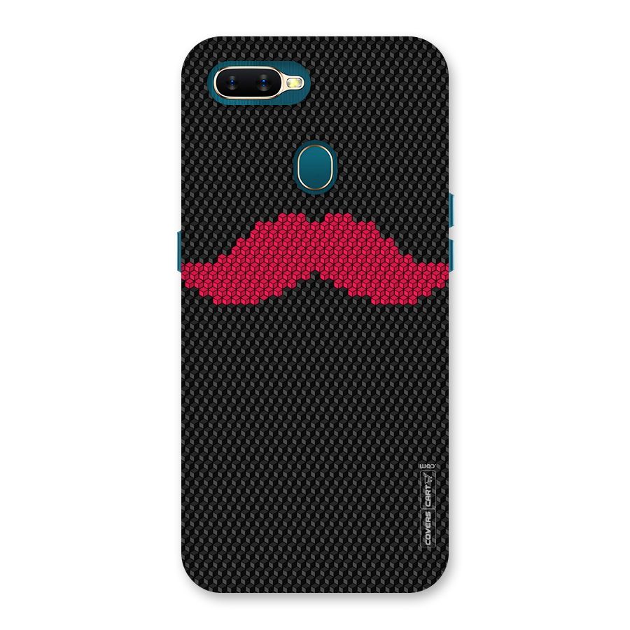 Pink Moustache Back Case for Oppo A12s