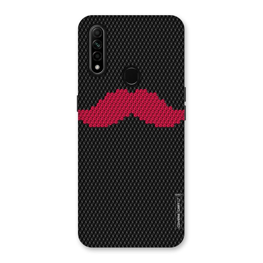 Pink Moustache Back Case for Oppo A31