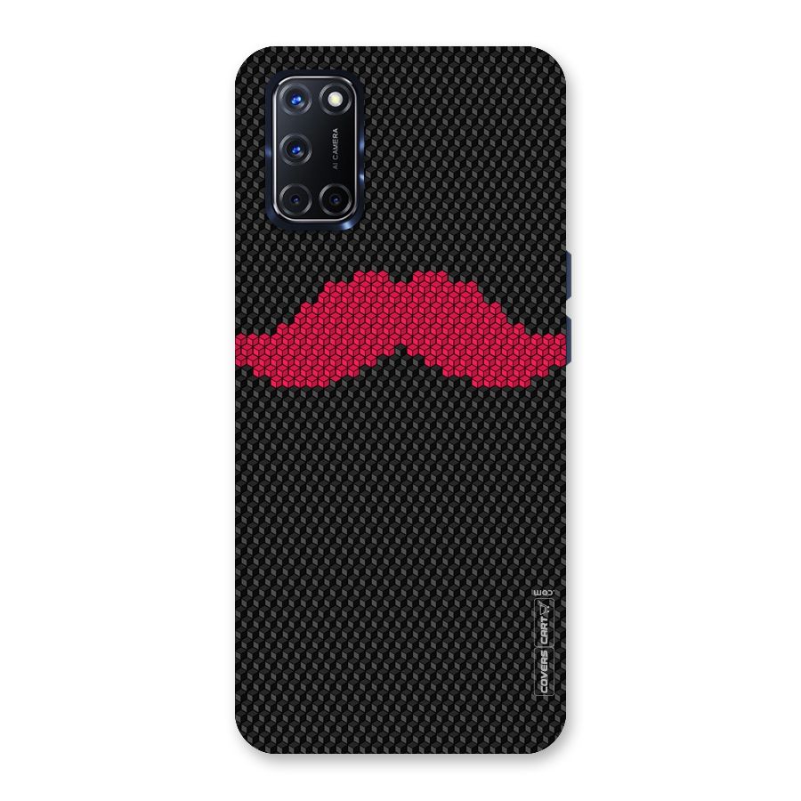 Pink Moustache Back Case for Oppo A52