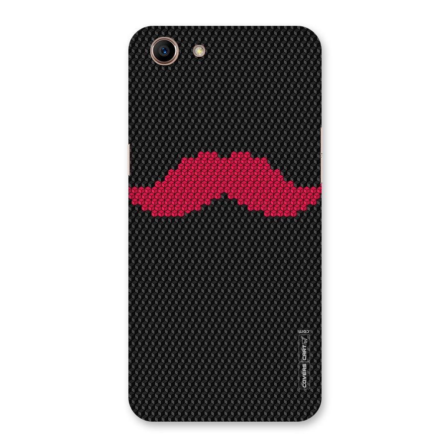 Pink Moustache Back Case for Oppo A83 (2018)