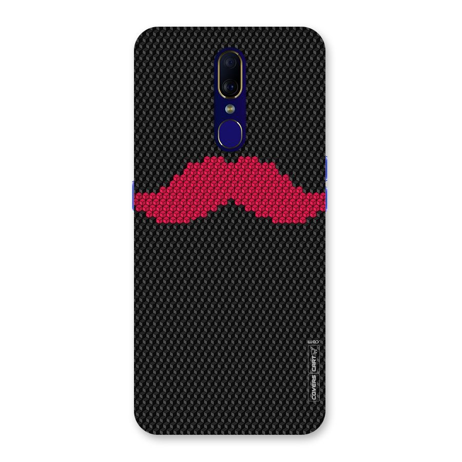 Pink Moustache Back Case for Oppo F11