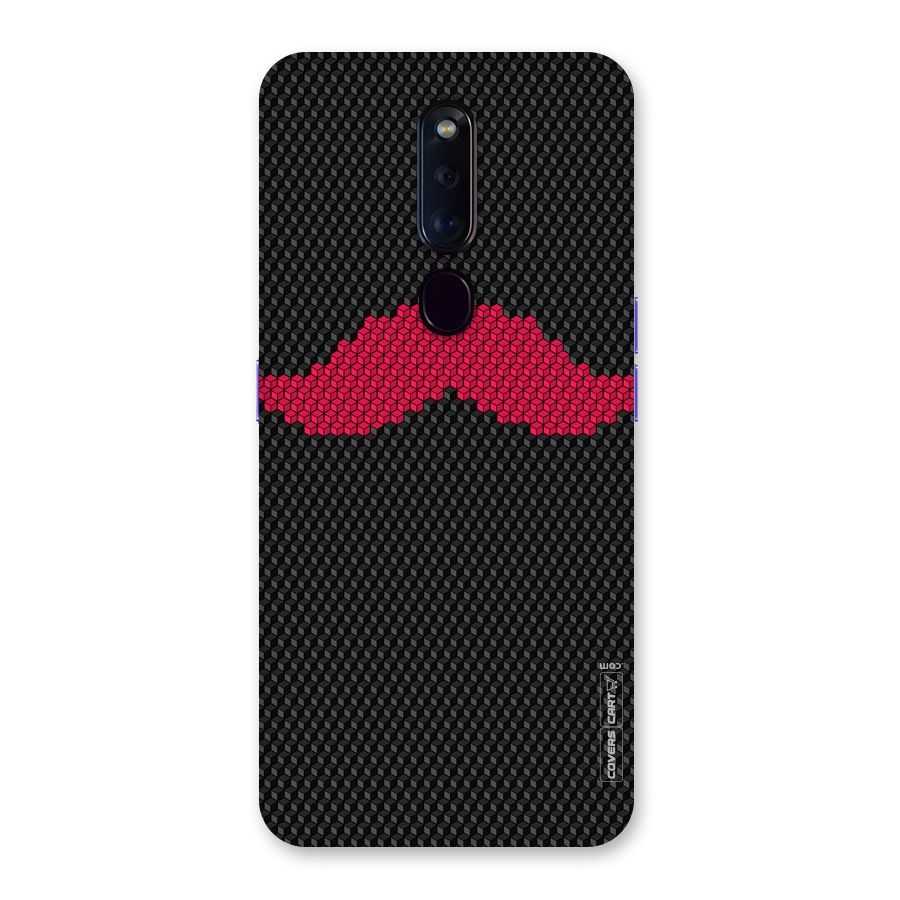 Pink Moustache Back Case for Oppo F11 Pro