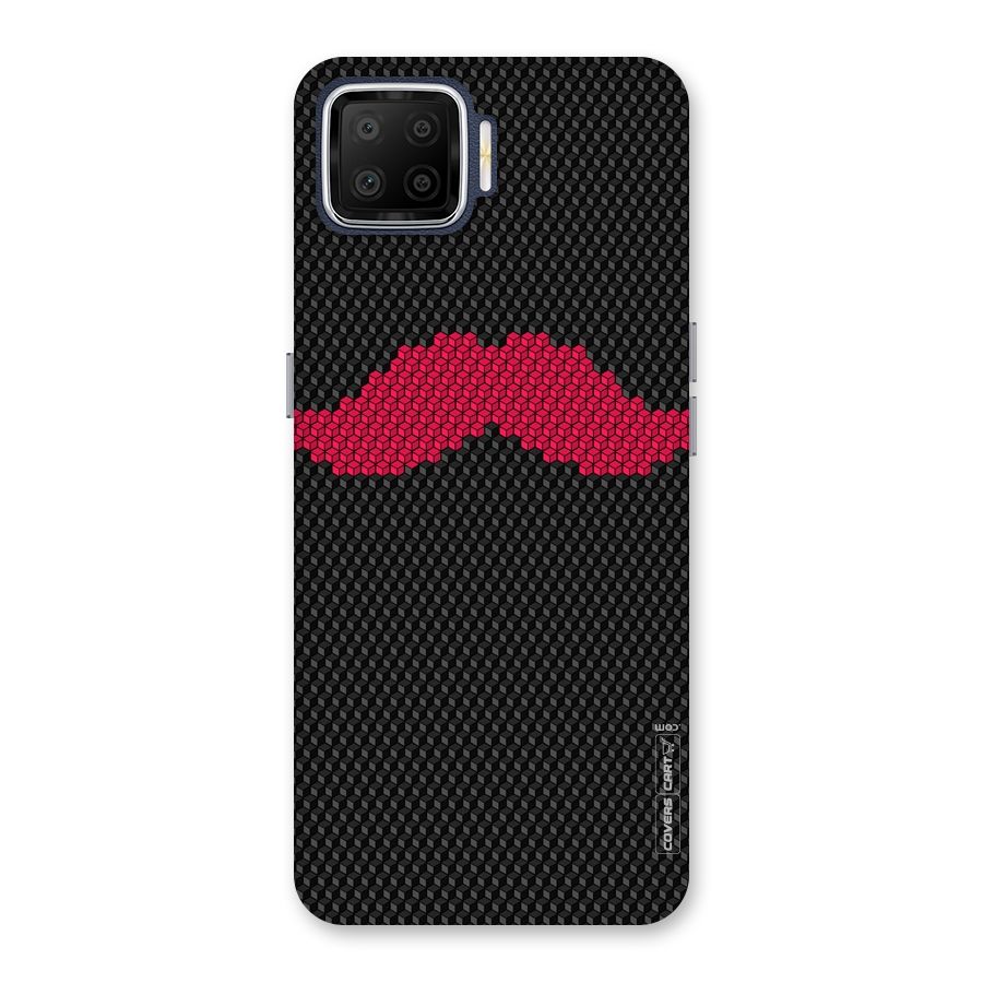 Pink Moustache Back Case for Oppo F17