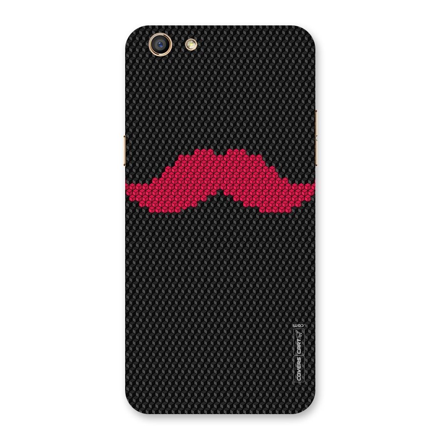 Pink Moustache Back Case for Oppo F3