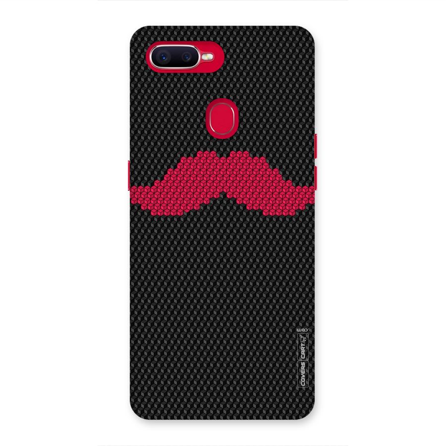 Pink Moustache Back Case for Oppo F9 Pro