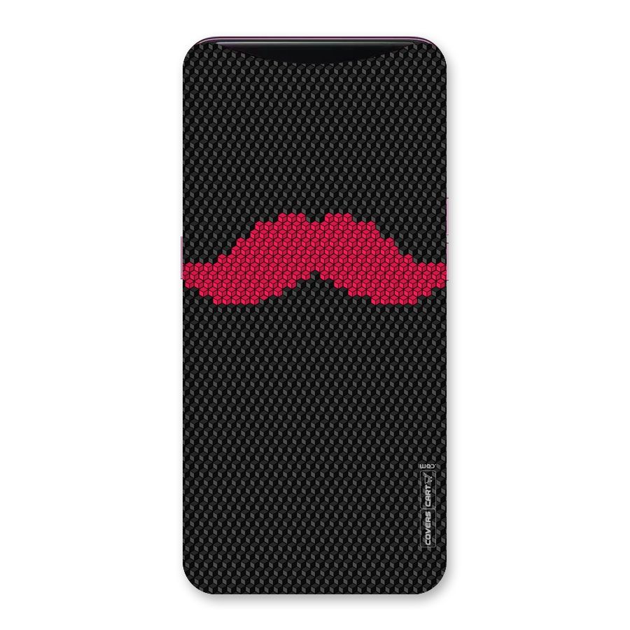 Pink Moustache Back Case for Oppo Find X