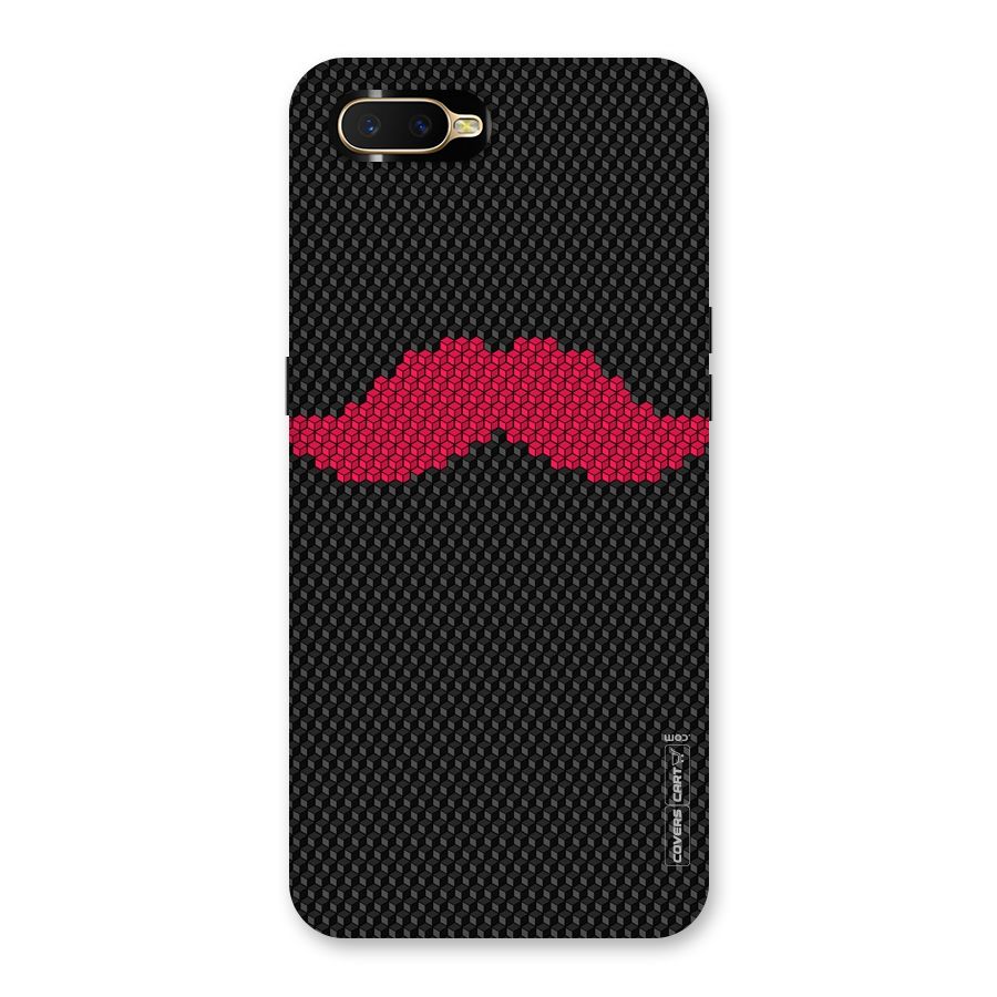 Pink Moustache Back Case for Oppo K1