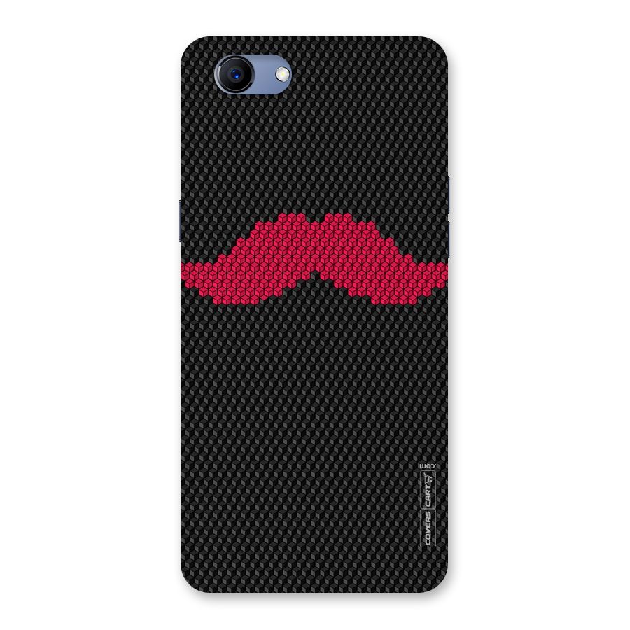 Pink Moustache Back Case for Oppo Realme 1