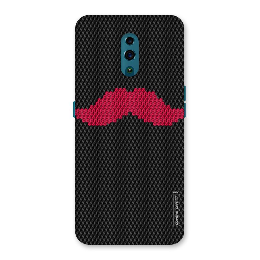 Pink Moustache Back Case for Oppo Reno