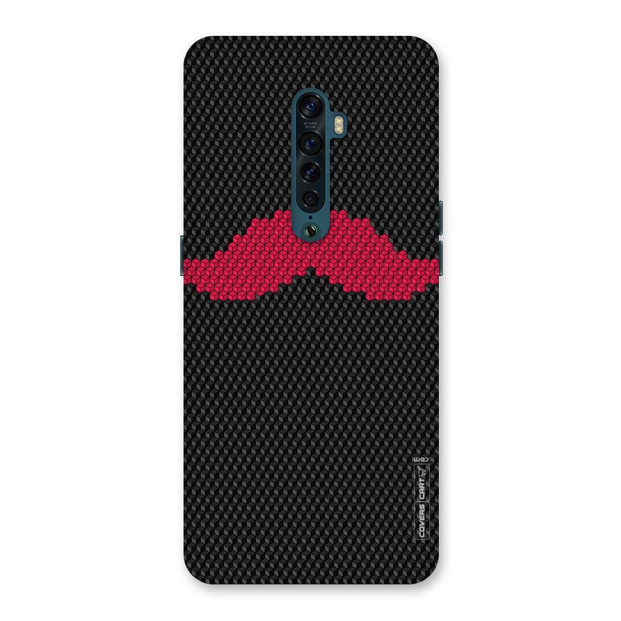 Pink Moustache Back Case for Oppo Reno2