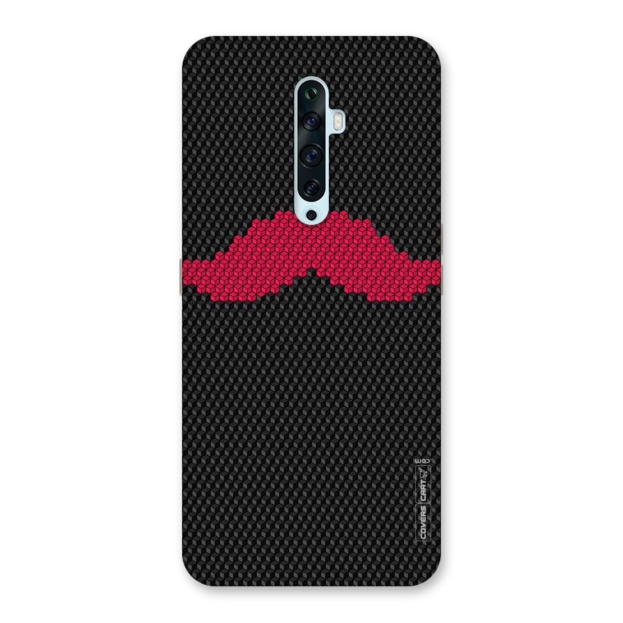 Pink Moustache Back Case for Oppo Reno2 F