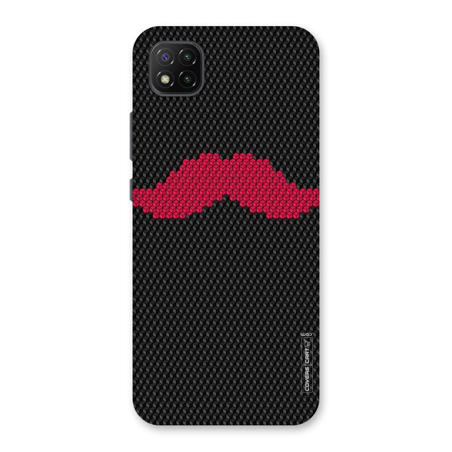 Pink Moustache Back Case for Poco C3