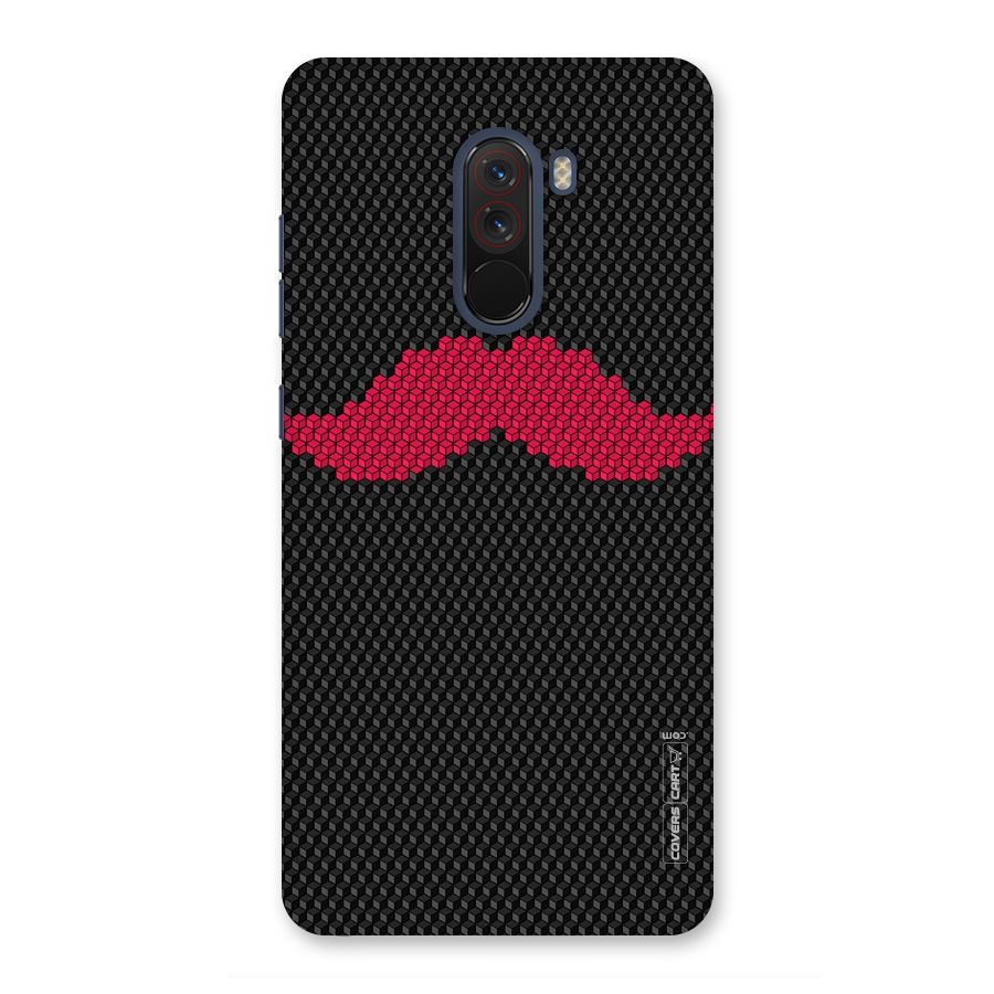Pink Moustache Back Case for Poco F1