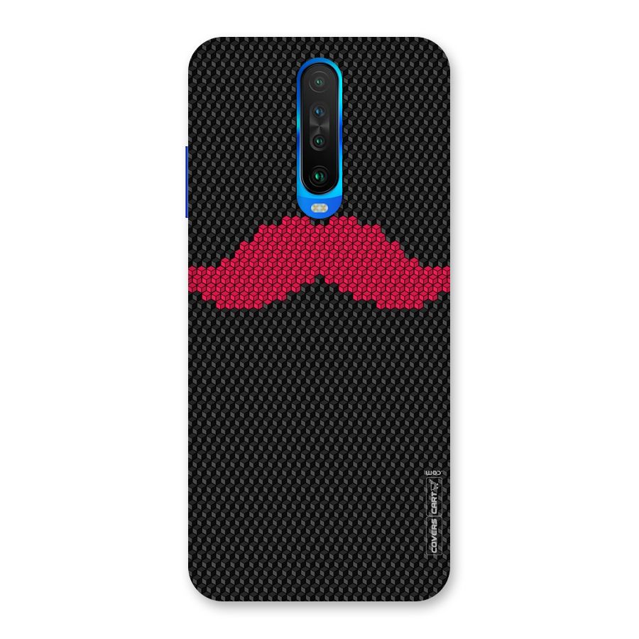 Pink Moustache Back Case for Poco X2
