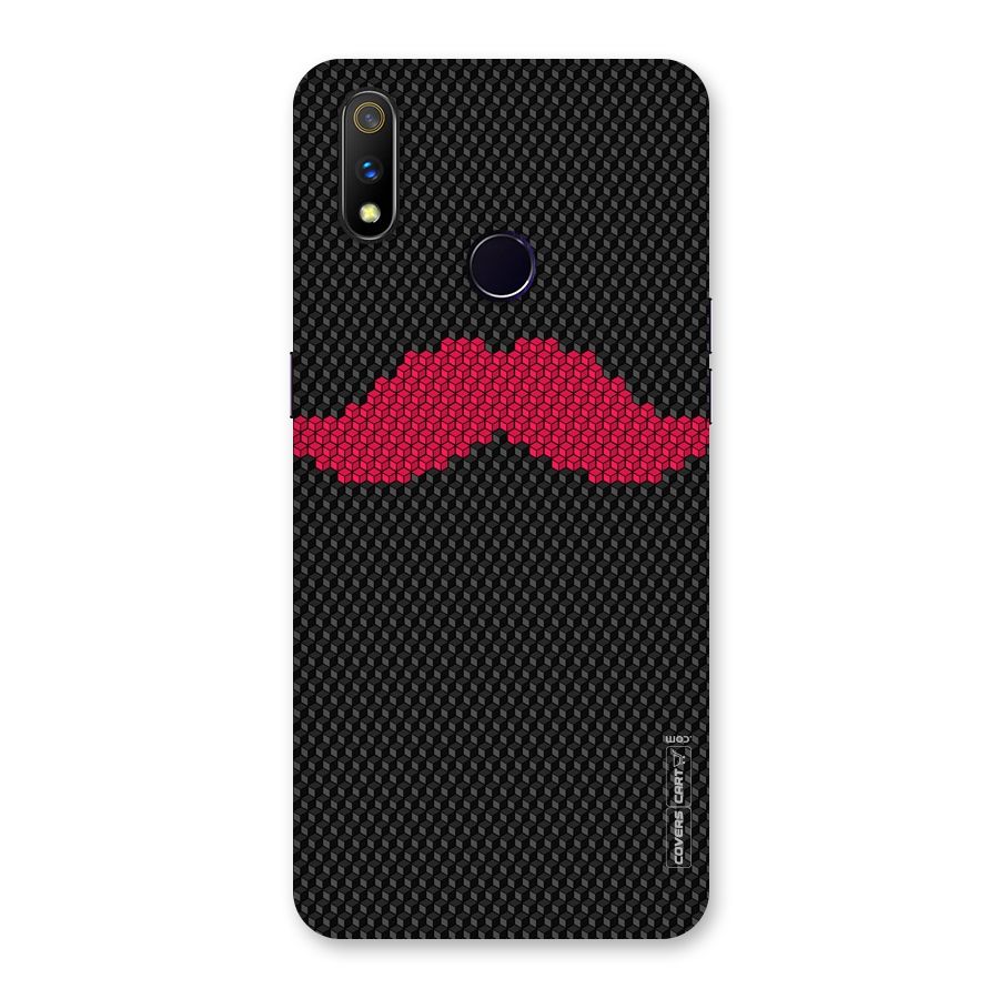 Pink Moustache Back Case for Realme 3 Pro