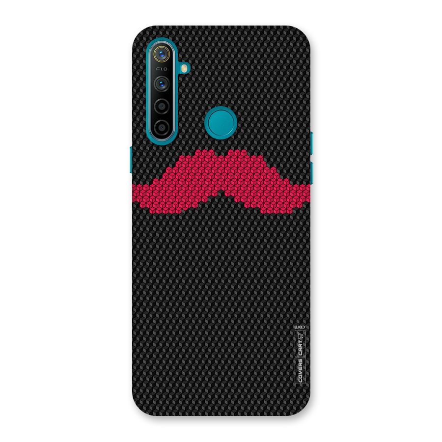 Pink Moustache Back Case for Realme 5i