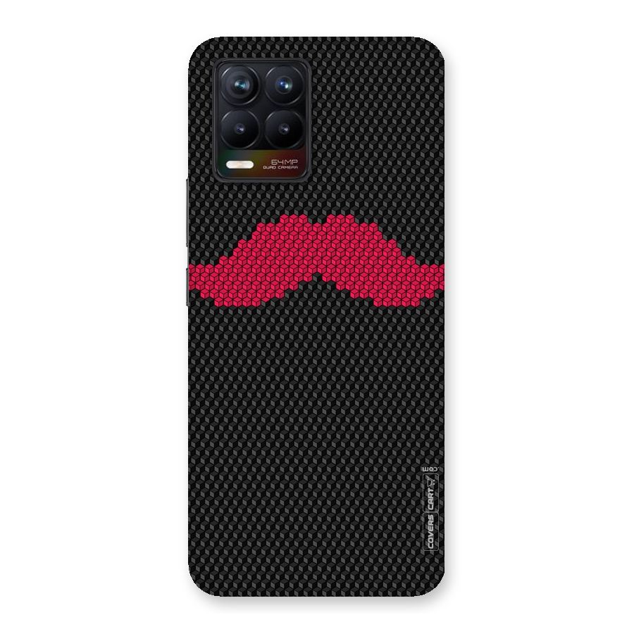 Pink Moustache Back Case for Realme 8
