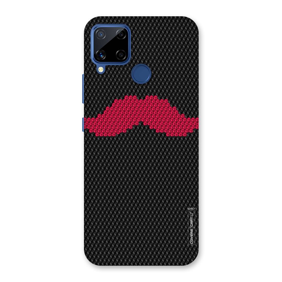 Pink Moustache Back Case for Realme C15