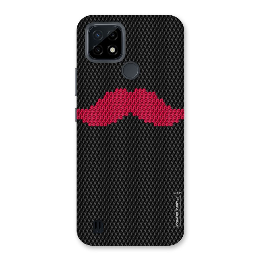 Pink Moustache Back Case for Realme C21