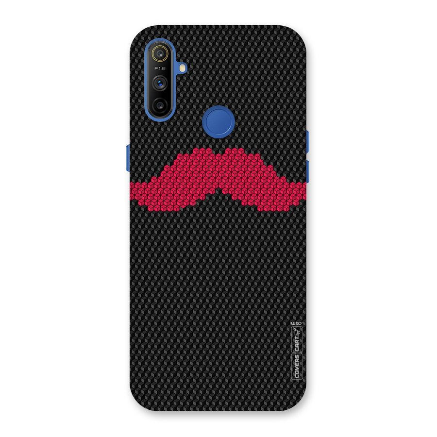 Pink Moustache Back Case for Realme Narzo 10A