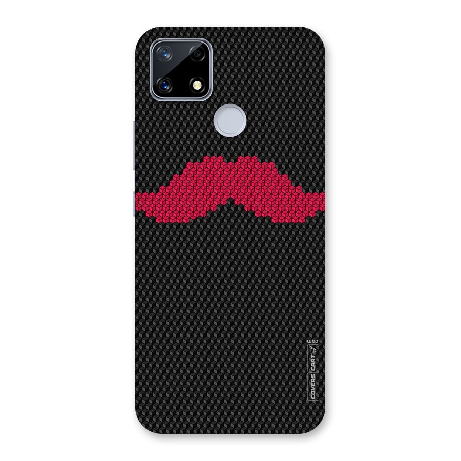 Pink Moustache Back Case for Realme Narzo 20