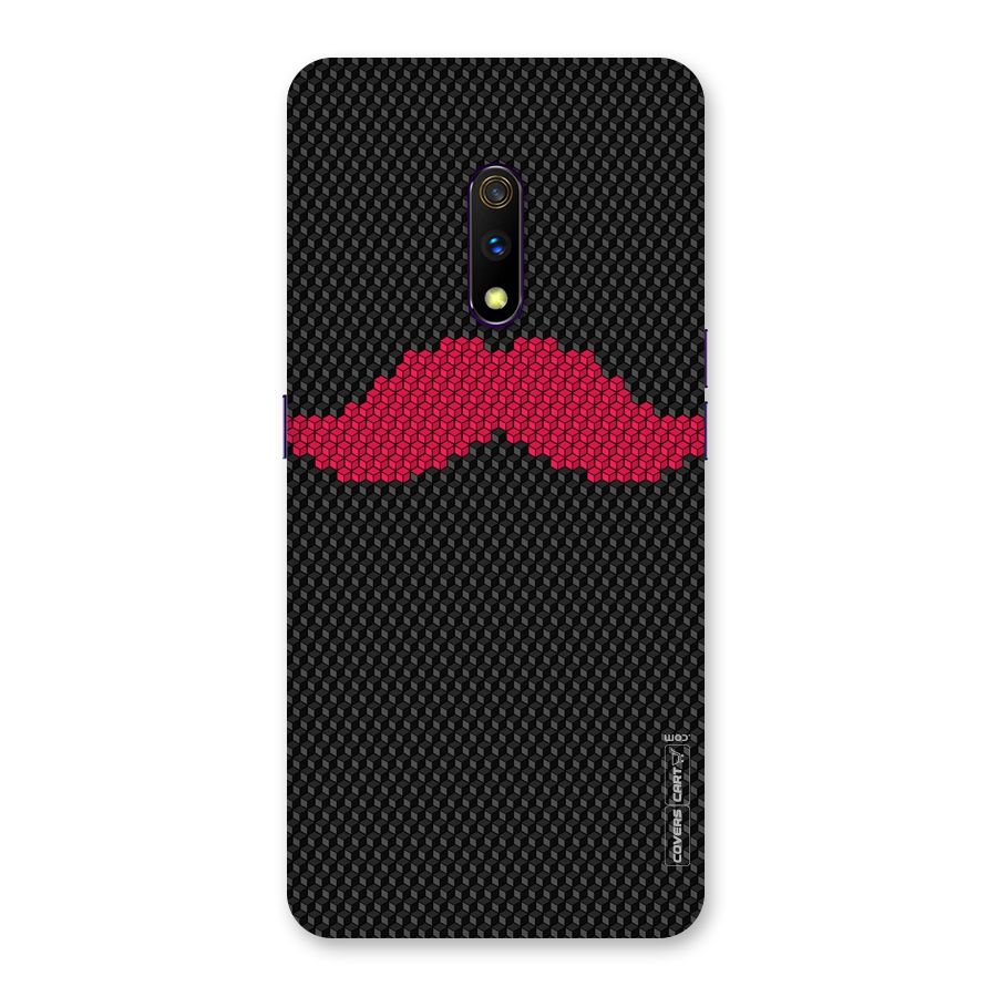 Pink Moustache Back Case for Realme X