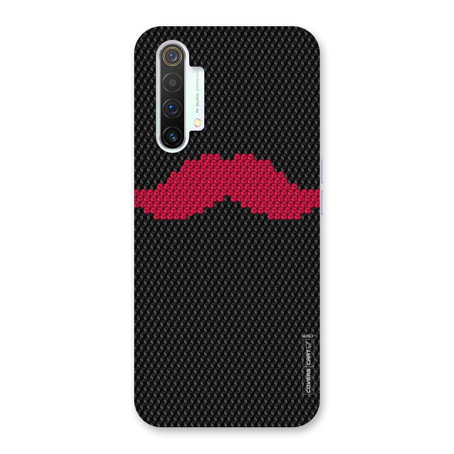 Pink Moustache Back Case for Realme X3