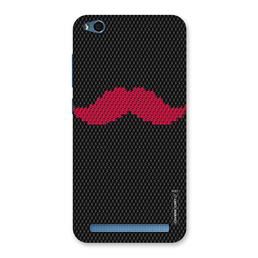 Pink Moustache Back Case for Redmi 5A