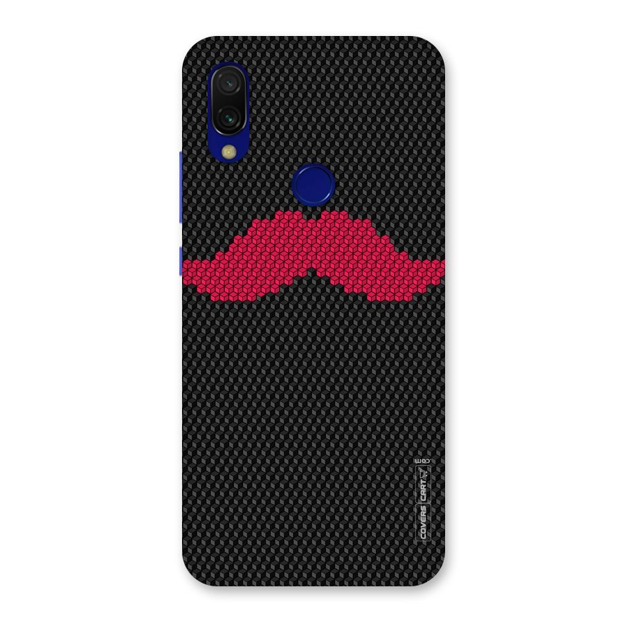 Pink Moustache Back Case for Redmi 7